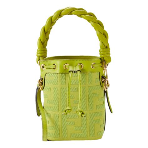 Fendi Wasabi Mon Tresor Mini Bucket Bag 